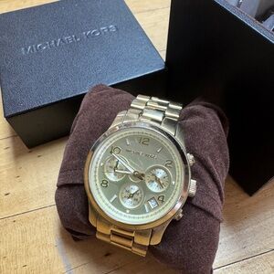 Michael Kors Gold-Tone Chronograph Watch